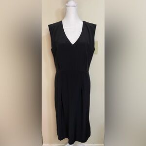 J. Crew Women’s 100 % Silk Shift Sheath Black Drees E9824 Size 12.NWOT
